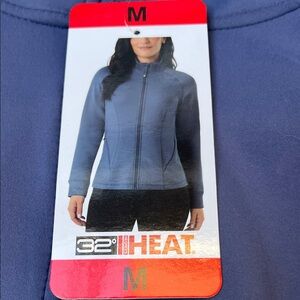 32 Degrees Navy Full-Zip Jacket woman’s medium NWT